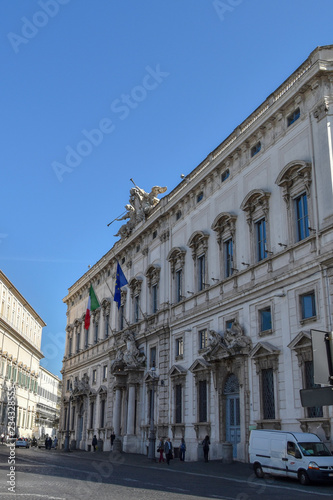 Palazzo della Consulta, seat of the Italian Constitutional Court, Rome, Italy.
