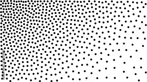 Halftone gradient pattern vector illustration. Black white dotted halftone texture. Pop Art black white halftone Background. Background of Art.