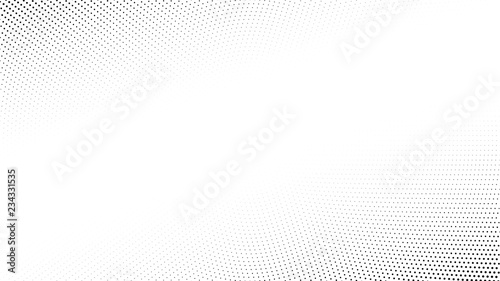 Halftone gradient pattern vector illustration. Black white dotted halftone texture. Pop Art black white halftone Background. Background of Art.