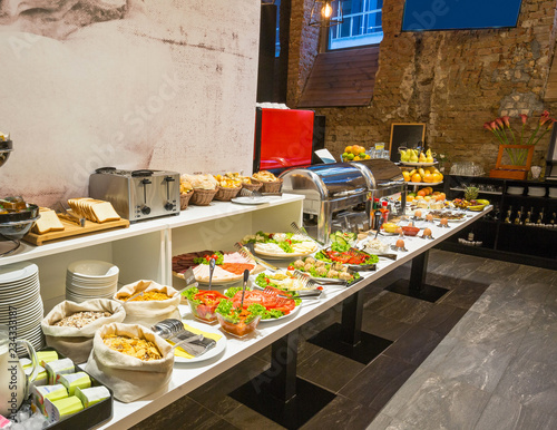 Obraz na płótnie Hotel buffet breakfast