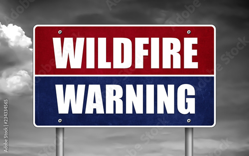Wildfire Warning sign