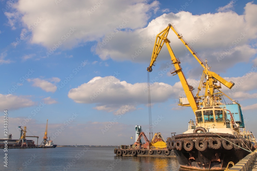 crane at Odessa Marine Station
