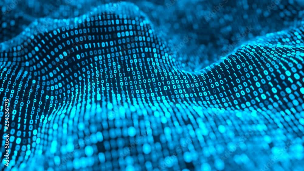 4K Abstract Binary Matrix