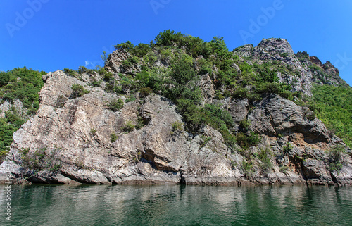 Koman Lake in Albania