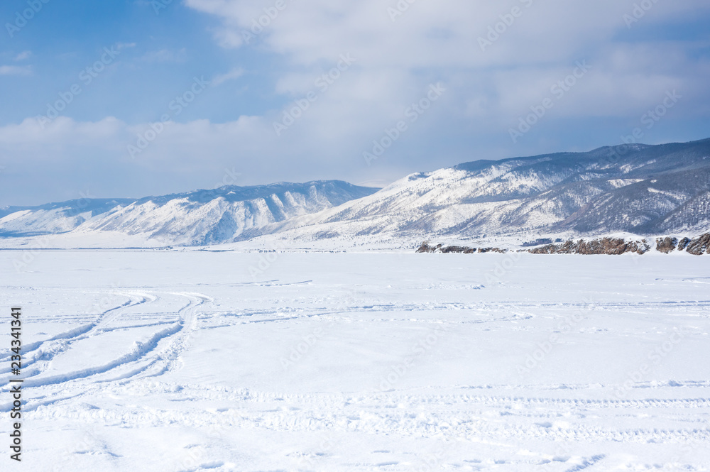 Lake Baikal in winter