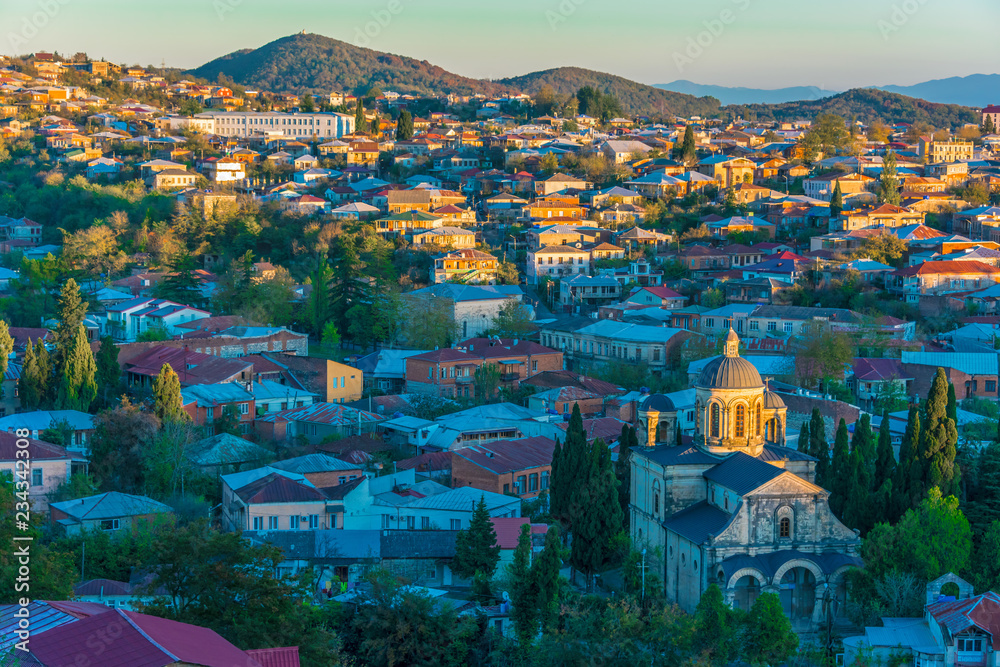 Panoramic view of the city of Kutaisi,Georgia