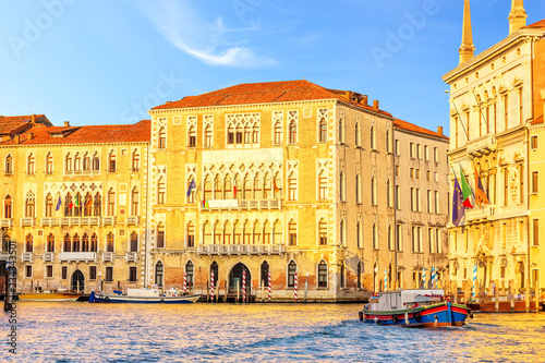 Obraz na płótnie Ca' Foscari University of Venice and Palazzo Balbi in Grand Cana w salonie