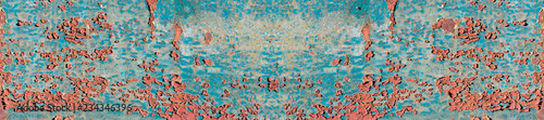 blue rusty background old painted metal texture