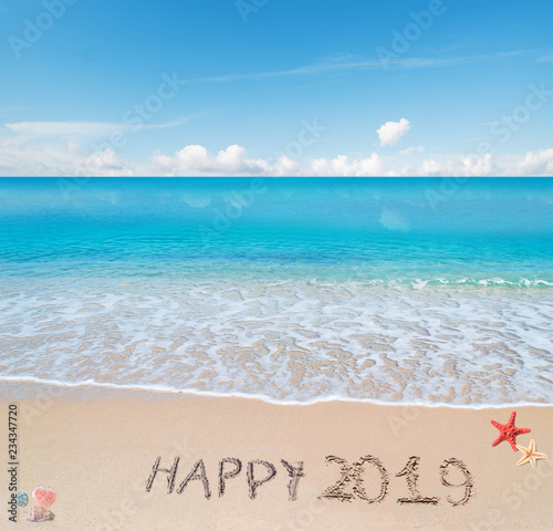 happy 2019 in the sand