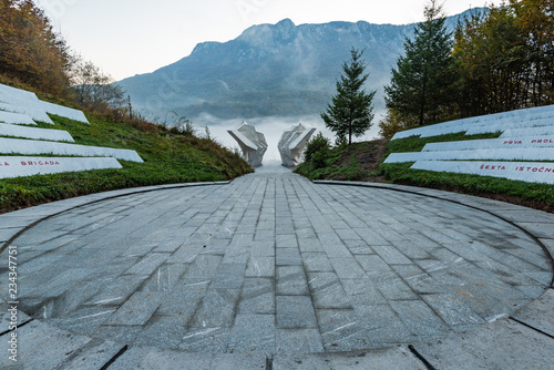 Tjentiste World War II monument,Sutjeska National Park, Bosnia and Herzegovina photo