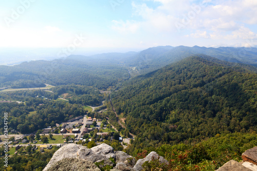 View of Cumberland Gap from Pinnacle Overlook in Kentucky photo