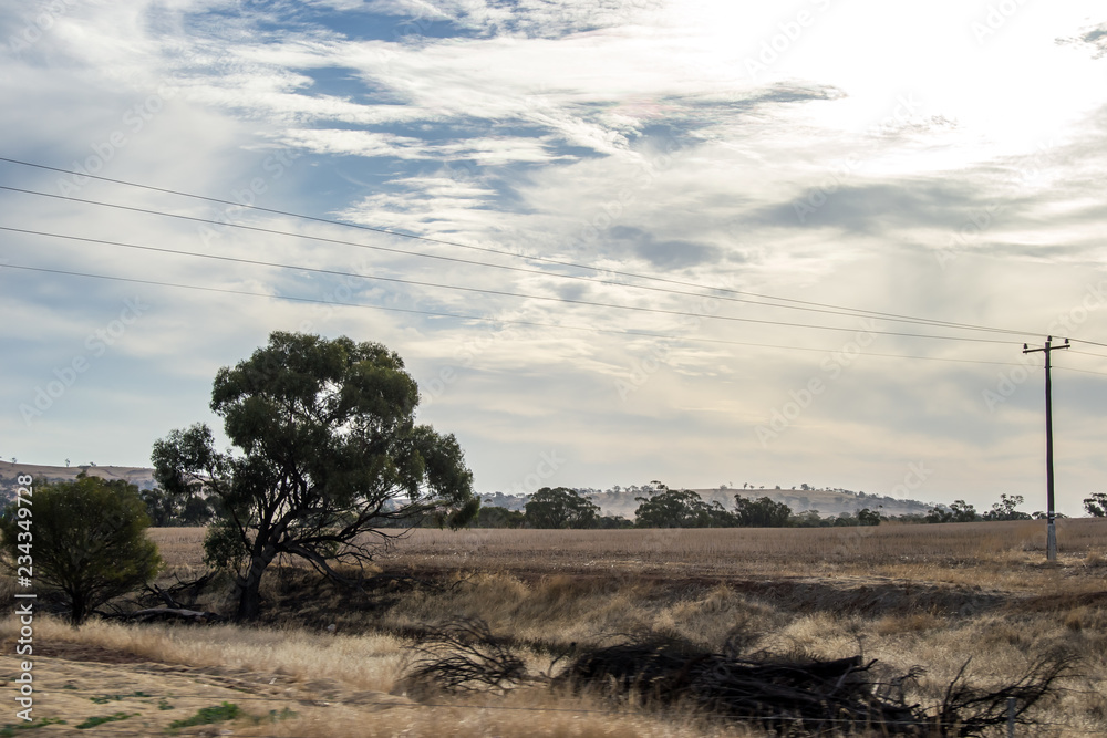 Arid and desertic landscape of Perth outback Arid and desertic landscape of Perth outback