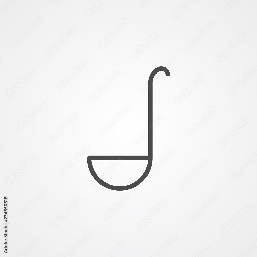 Ladle vector icon sign symbol Ladle vector icon sign symbol