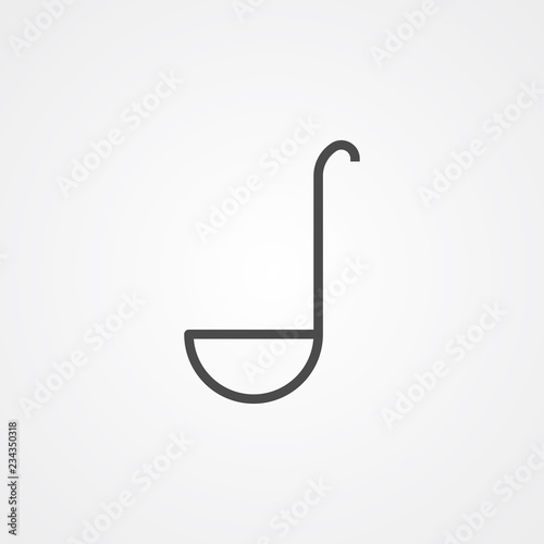 Ladle vector icon sign symbol