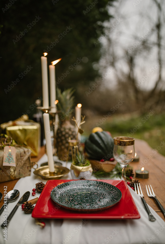 christmas party table setting christmas party table setting