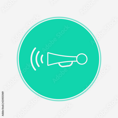 Car horn vector icon sign symbol
