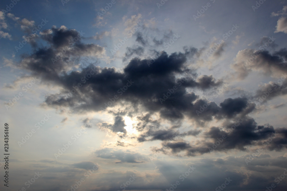 Obraz premium Clouds sun sunset dusk