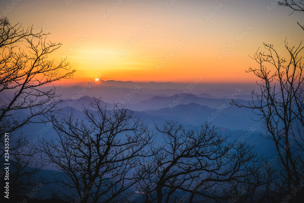 Sunrise in South Korea