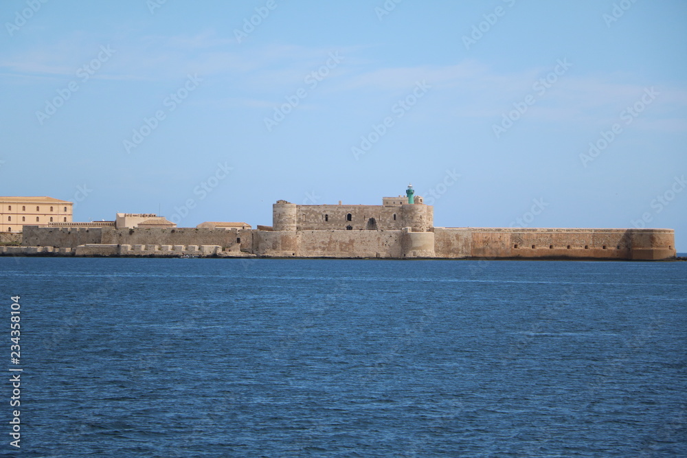 Fortress Castello Maniace in Ortigia Syracuse, Sicily Italy
