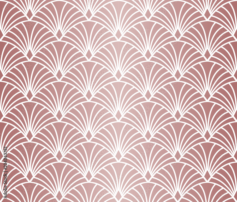 Fototapeta Seamless Art Deco Pattern. Vintage minimalistic background. Abstract Luxury Illustration.