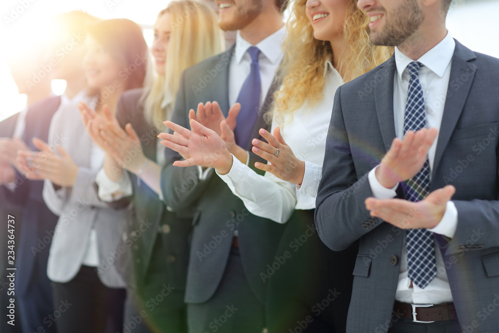 blurred image of business team applauding blurred image of business team applauding