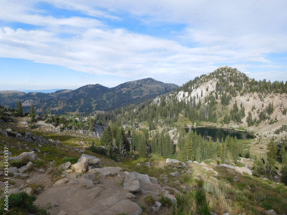 Fototapeta premium mountain landscape with lake