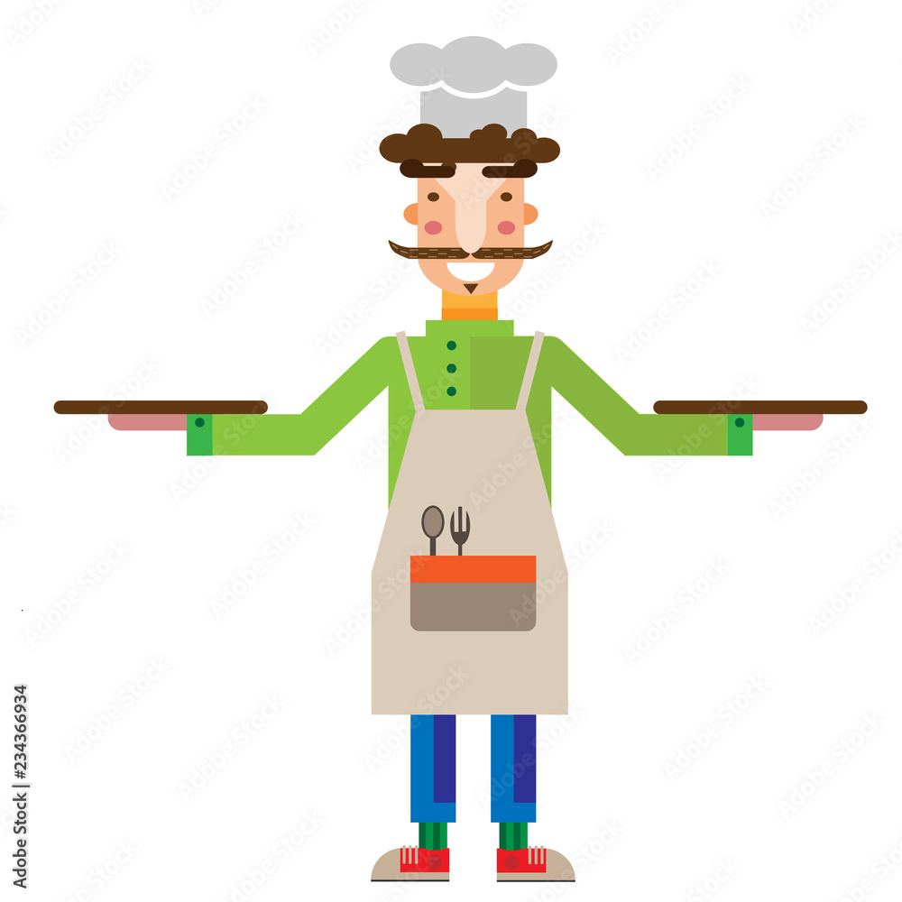 chef cook icon vector