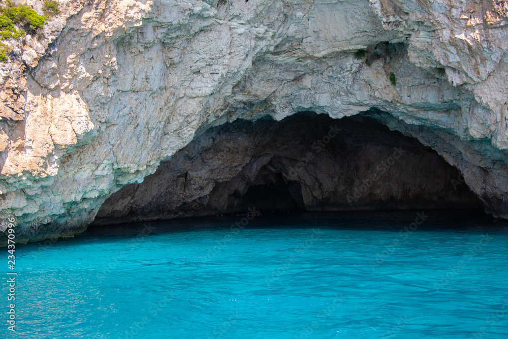 A sea cave in Greece 