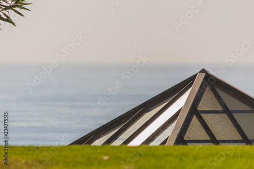 Beautiful pyramidal / pyramid Skylight near D. Ana Beach in Lagos Portugal.