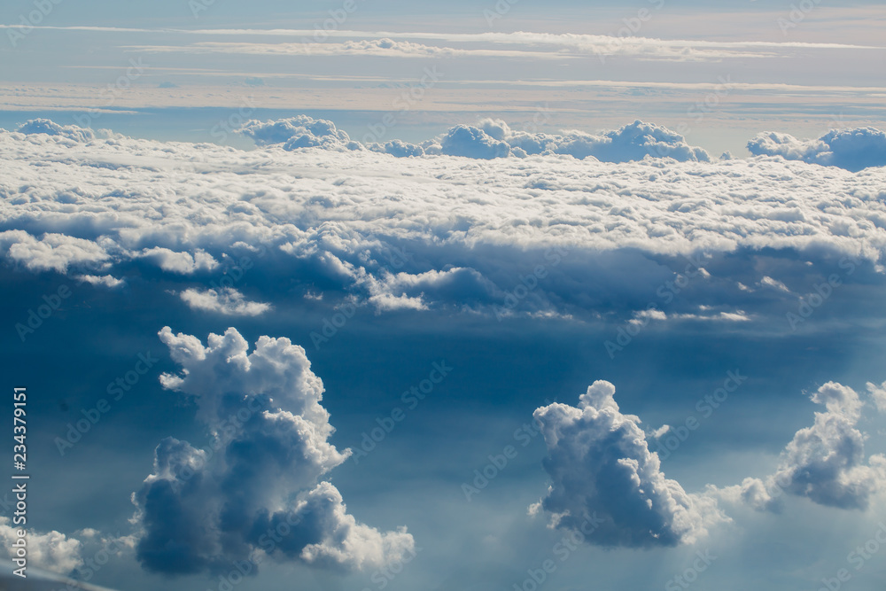 Fototapeta premium Сlouds from airplane window