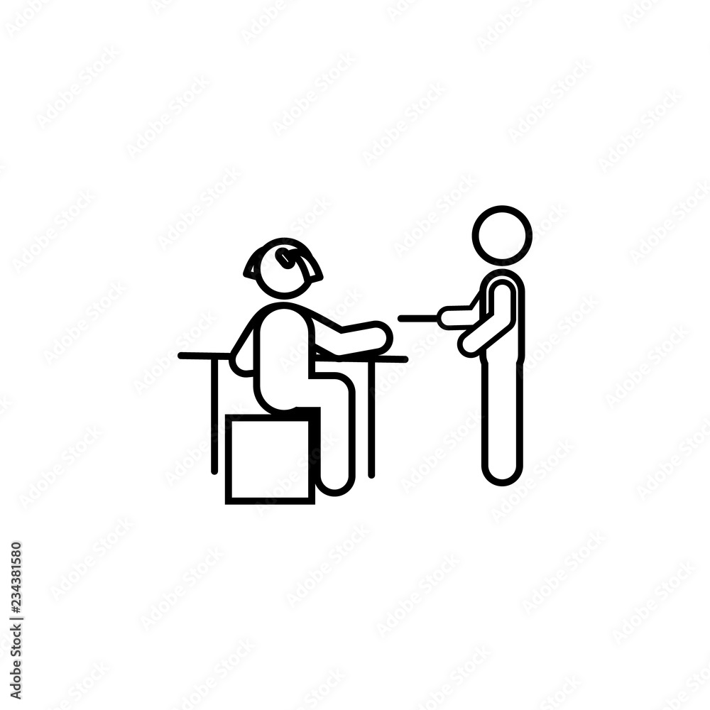 Home schooling, parent help icon. Element of home schooling icon. Thin line icon for website design and development, app development. Premium icon Home schooling, parent help icon. Element of home schooling icon. Thin line icon for website design and development, app development. Premium icon