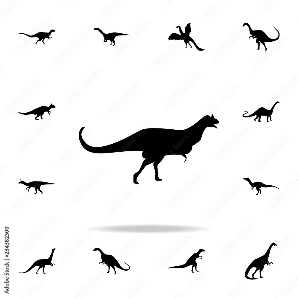 Carnotaurus icon. Detailed set of dinosaur icons. Premium graphic design. One of the collection icons for websites, web design, mobile app Carnotaurus icon. Detailed set of dinosaur icons. Premium graphic design. One of the collection icons for websites, web design, mobile app