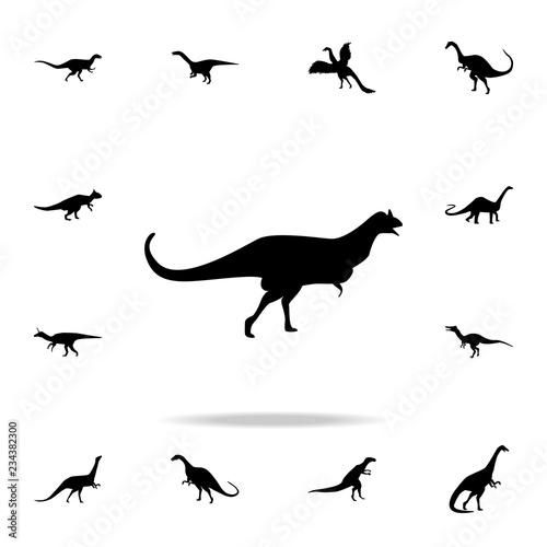 Carnotaurus icon. Detailed set of dinosaur icons. Premium graphic design. One of the collection icons for websites, web design, mobile app