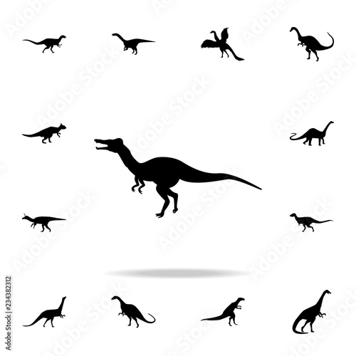 Baryonyx icon. Detailed set of dinosaur icons. Premium graphic design. One of the collection icons for websites, web design, mobile app