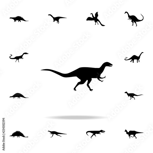 Abelisaurus icon. Detailed set of dinosaur icons. Premium graphic design. One of the collection icons for websites, web design, mobile app