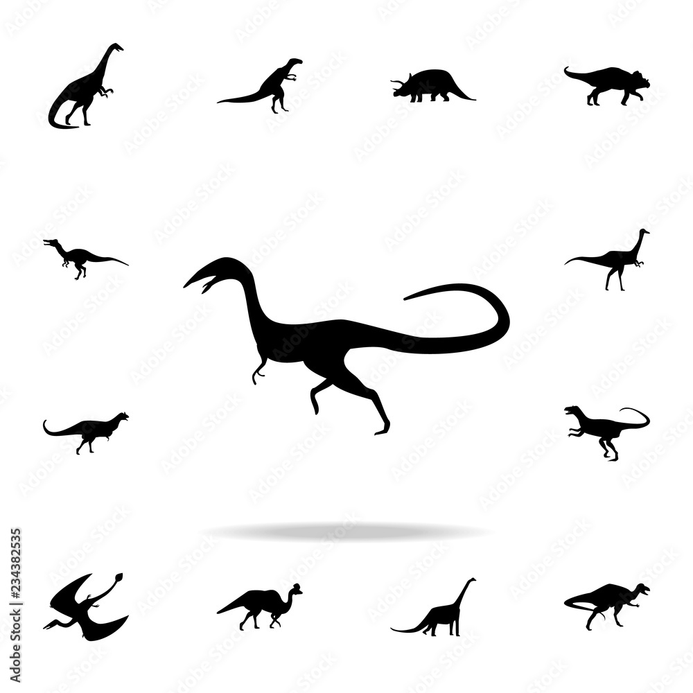 Compsognathus icon. Detailed set of dinosaur icons. Premium graphic design. One of the collection icons for websites, web design, mobile app Compsognathus icon. Detailed set of dinosaur icons. Premium graphic design. One of the collection icons for websites, web design, mobile app