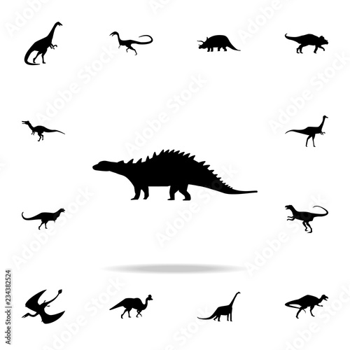 Silvisaur icon. Detailed set of dinosaur icons. Premium graphic design. One of the collection icons for websites, web design, mobile app