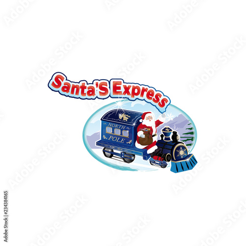 Santa's expess train photo