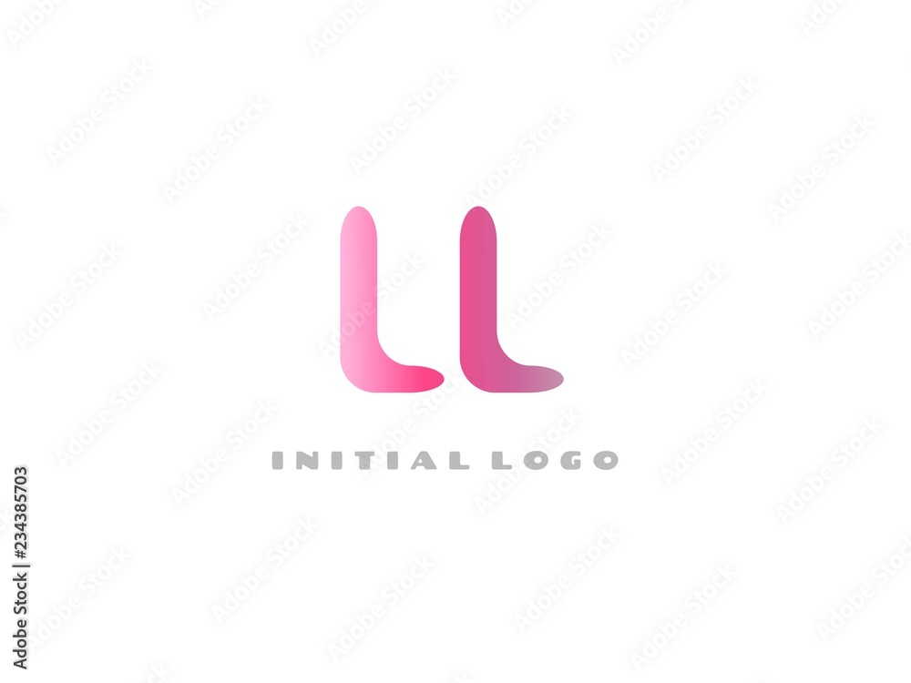 LL Initial Logo for your startup venture LL Initial Logo for your startup venture