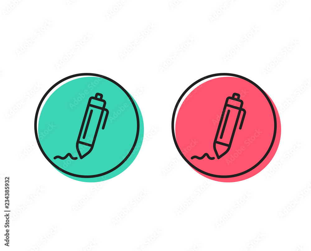 Signature line icon Signature line icon