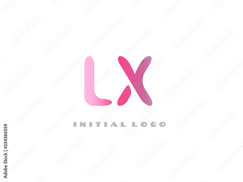 LX Initial Logo for your startup venture LX Initial Logo for your startup venture