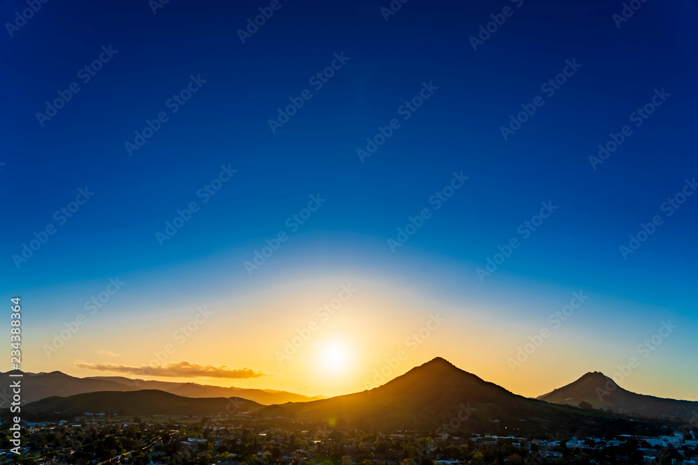 Setting Sun, Cerro San Luis Obispo, CA
