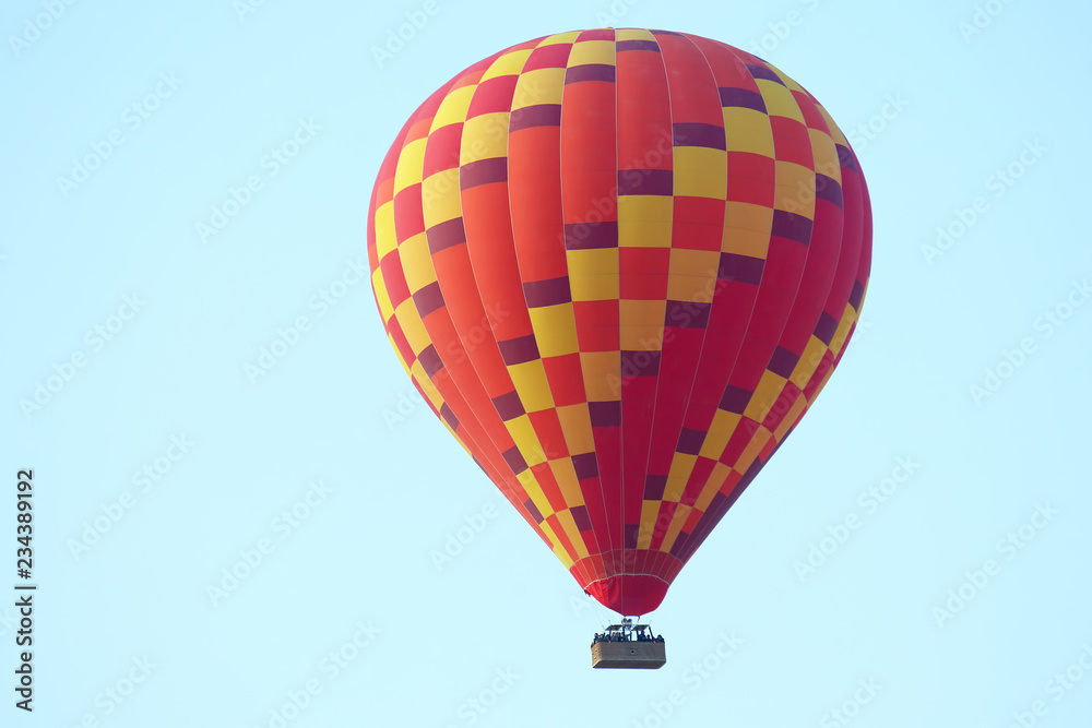 Naklejka premium Passenger balloon flying in the sky Cappadocia