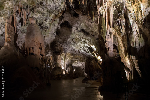 Underground karst cave