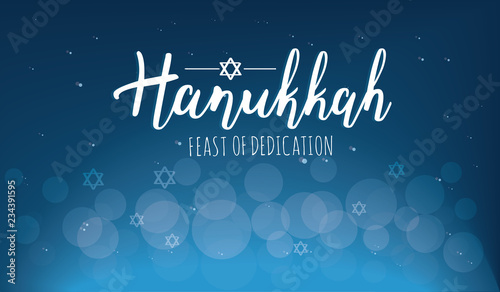 Vector illustration for Hanukkah (Festival of lights). 
