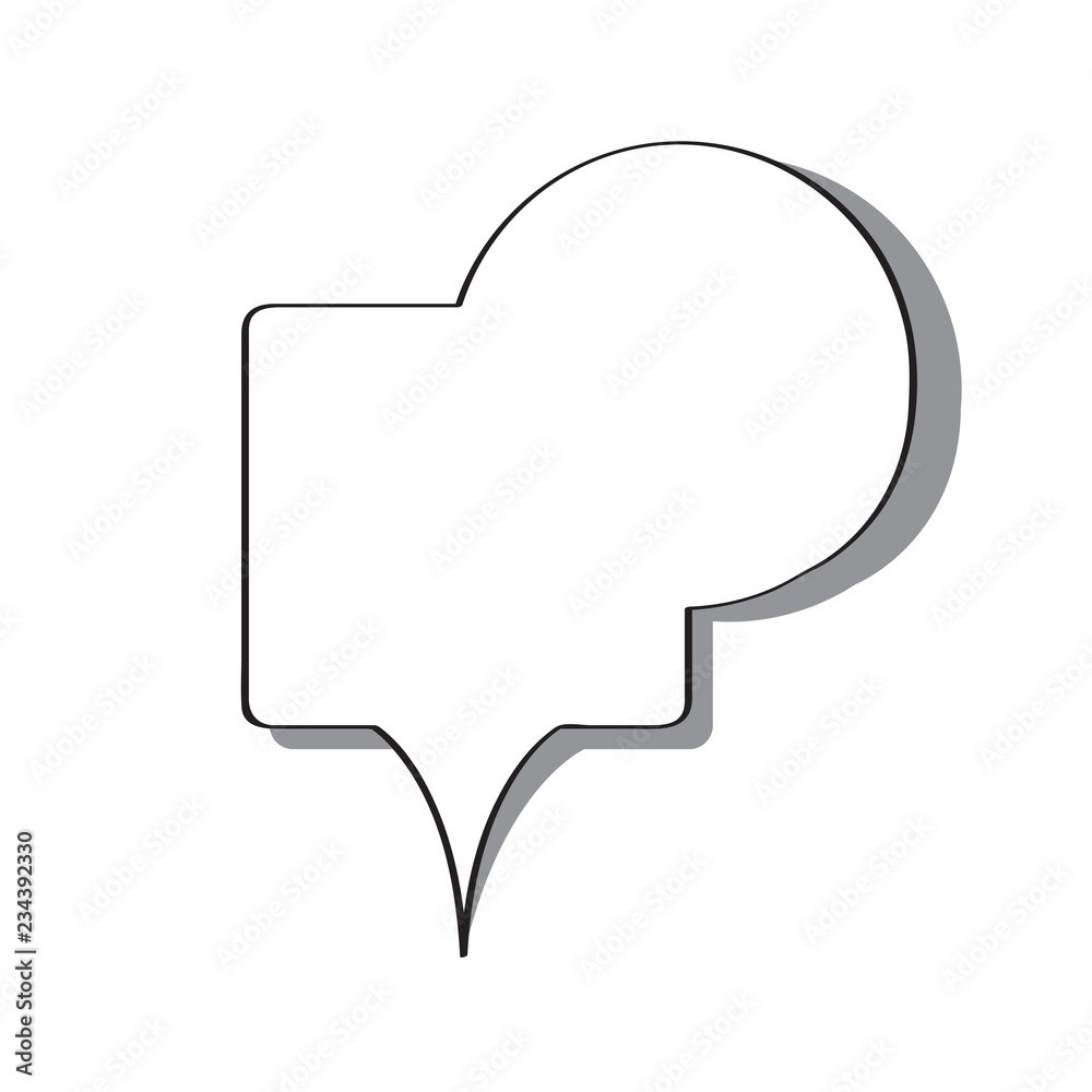 Isolated empty bubble chat. Vector illustration design Isolated empty bubble chat. Vector illustration design