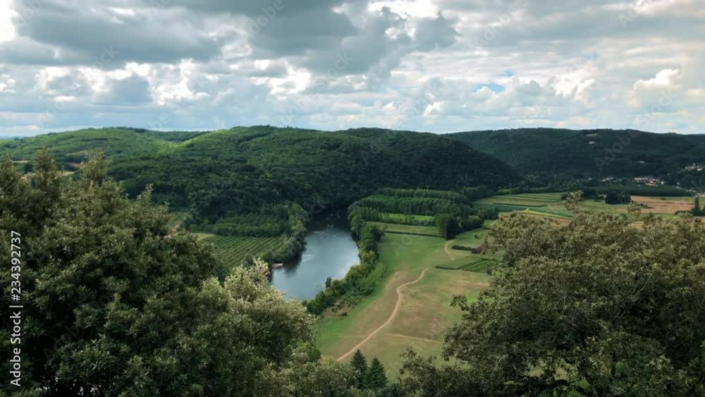 View of the River Dordogne from an elevated view around Beynac View of the River Dordogne from an elevated view around Beynac