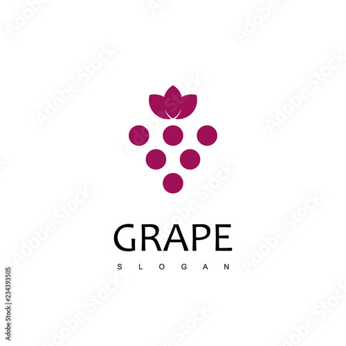 Grape Logo Design Vector