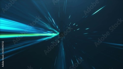 3D animation tunnel or wormhole, tunnel that can connect one universe with another. Abstract speed tunnel warp in space, wormhole or black hole, scene of overcoming the temporary space in cosmos