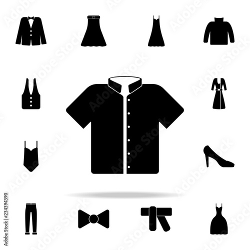 shirt with short hands icon. Clothes icons universal set for web and mobile